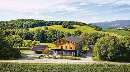 Dieses Architektenhaus hat ein Berliner gewonnen. / Foto: -/Traumhausverlosung/dpa