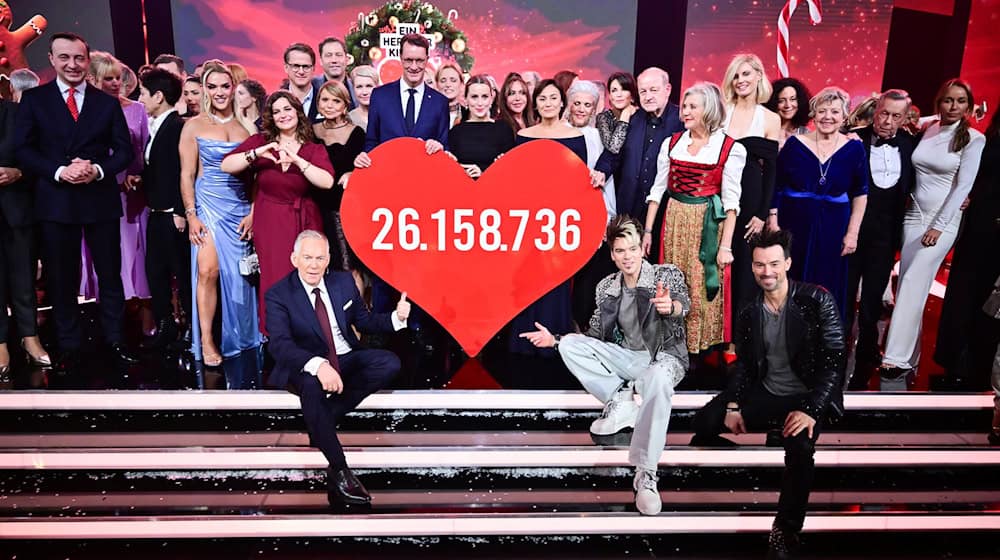 Viele Prominente sammelten im ZDF bei «Ein Herz für Kinder» für einen guten Zweck. / Foto: Sebastian Christoph Gollnow/dpa