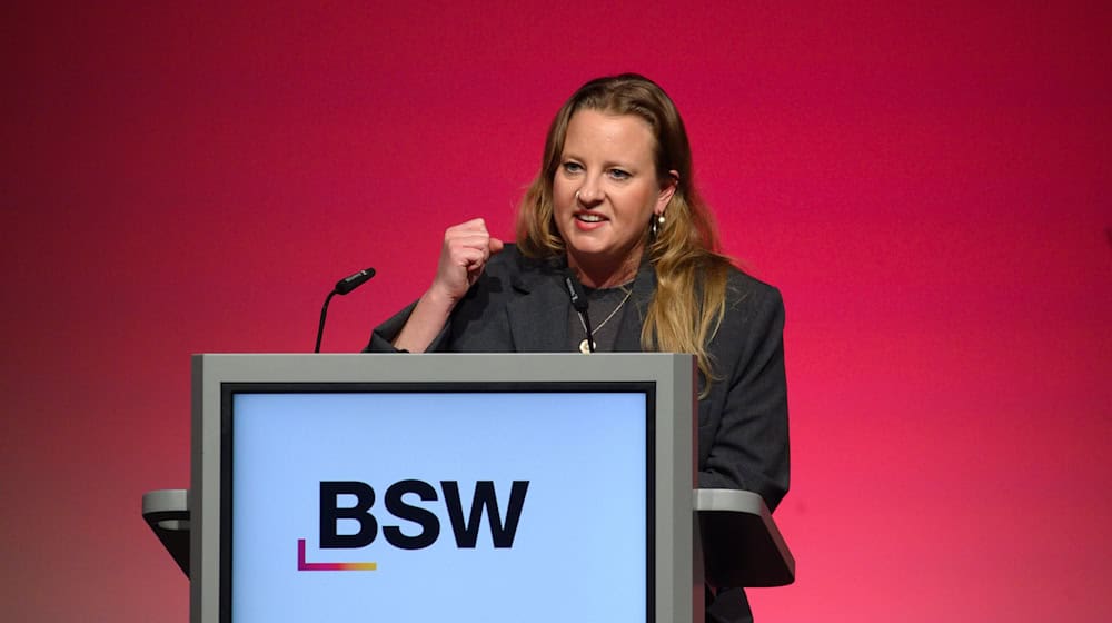 Friederike Benda ist die Landesvorsitzende des BSW in Brandenburg. (Archivbild) / Foto: Klaus-Dietmar Gabbert/dpa