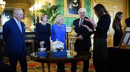 Bundespräsident Steinmeier besucht mit seiner Frau das Vereinigte Königreich. / Foto: Bernd von Jutrczenka/dpa