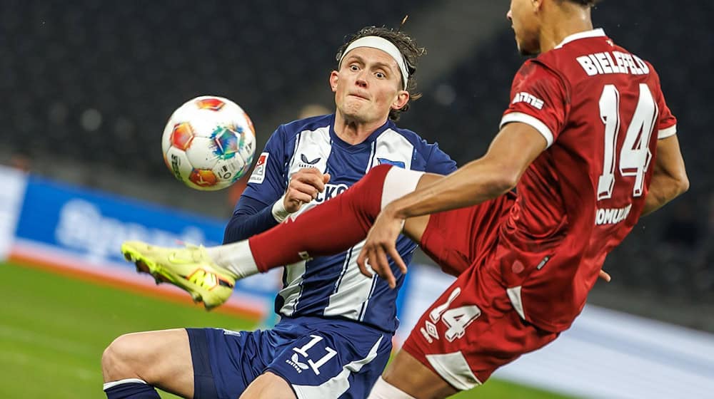 Herthas Kapitän Fabian Reese lässt in dieser Saison einige Chancen ungenutzt.  / Foto: Andreas Gora/dpa