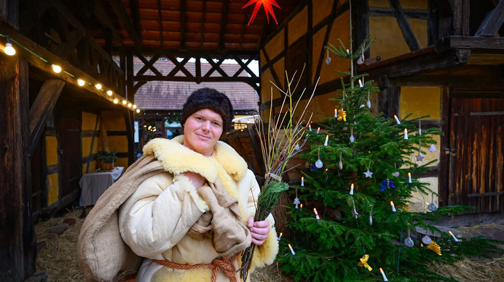 Christoph Möller schlüpft seit acht Jahren in die Rolle des Rumpodich.  / Foto: Patrick Pleul/dpa