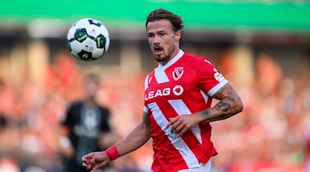 Henry Rorig gelang in Unterzahl der Treffer für Energie Cottbus (Archivbild) / Foto: Robert Michael/dpa