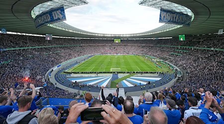 Das DFB-Pokalfinale bleibt wohl bis mindestens 2030 in Berlin. (Archivbild) / Foto: Sören Stache/dpa