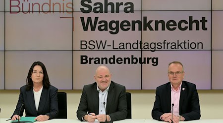 Diese drei Minister in Brandenburg kehren dem BSW den Rücken. Nach dem Bruch der SPD/BSW-Koalition geht es in dem Bundesland auch erstmal mit einer Minderheitsregierung weiter. (Archivbild)  / Foto: Michael Bahlo/dpa