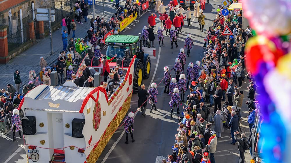 Auch dieses Jahr werden wieder viele Besucher zum Karnevalsumzug in Cottbus erwartet. (Symbolfoto) / Foto: Patrick Pleul/dpa