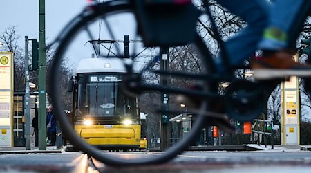 Bereits seit Tagen kommt es aufgrund der Witterung zu erheblichen Einschränkungen im Tramverkehr. (Archivbild) / Foto: Sebastian Gollnow/dpa