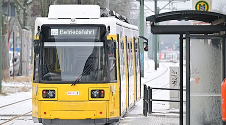 In Berlin fahren noch nicht alle Straßenbahnen wieder, nachdem der Tramverkehr am Montag komplett eingestellt worden war. (Archivbild)  / Foto: Sebastian Gollnow/dpa