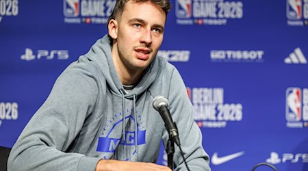Will am Donnerstag in Berlin dabei sein: Basketball-Star Franz Wagner. / Foto: Andreas Gora/dpa