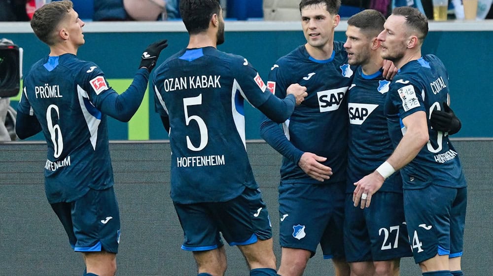 Brach den Bann gegen Union: Torjäger Andrej Kramaric (2.v.r.). / Foto: Uwe Anspach/dpa