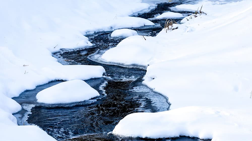 Eis bildet sich auch auf Gewässern. (Archivbild)  / Foto: Frank Hammerschmidt/dpa