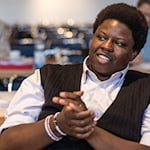 Der Brandenburger Landeschef der Jusos, Leonel Richy Andicene, rechnet mit Konfliktpunkten bei den Verhandlungen mit der CDU. (Archivbild) / Foto: Frank Hammerschmidt/dpa