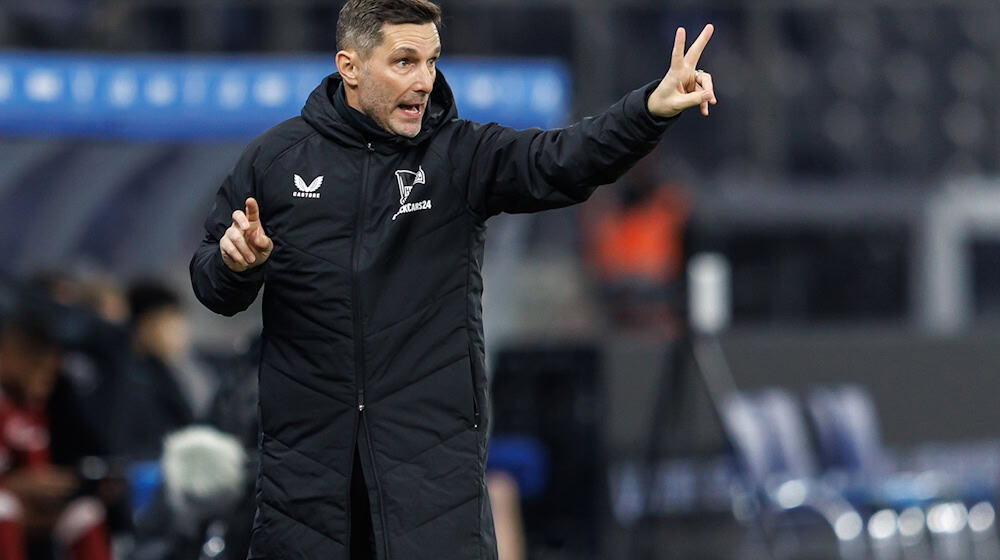 Hertha-Coach Leitl ist nach dem Trainingslager an der Algarve optimistisch. (Archivbild) / Foto: Andreas Gora/dpa