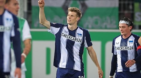 Luca Schuler will seine Torquote in der Rückrunde aufbessern. (Archivbild) / Foto: Daniel Karmann/dpa