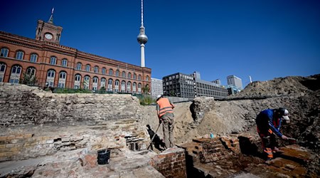 Am Berliner Molkenmarkt sollen Wohnungen entstehen. Doch bis dahin haben Archäologen noch viel zu tun. (Archivbild) / Foto: Britta Pedersen/dpa