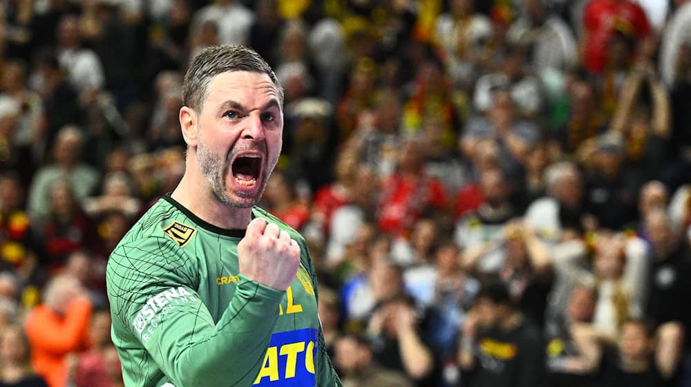 Andreas Palicka hütet ab Sommer das Tor der Füchse Berlin. (Archivbild) / Foto: Tom Weller/dpa