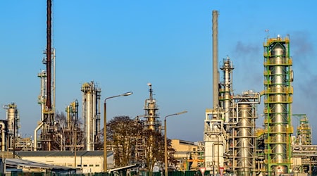  Die Raffinerie in Schwedt in der Uckermark im Nordosten von Brandenburg versorgt große Teile des Nordostens Deutschlands mit Treibstoff. (Archivbild) / Foto: Patrick Pleul/dpa