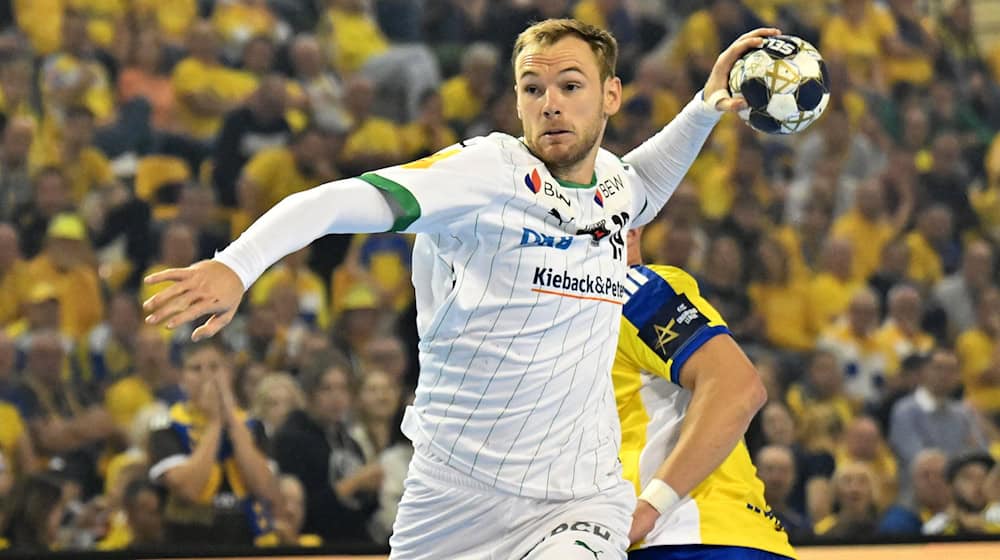 Welthandballer Mathias Gidsel war einmal mehr bester Berliner Schütze. (Archivbild) / Foto: Piotr Polak/PAP/dpa