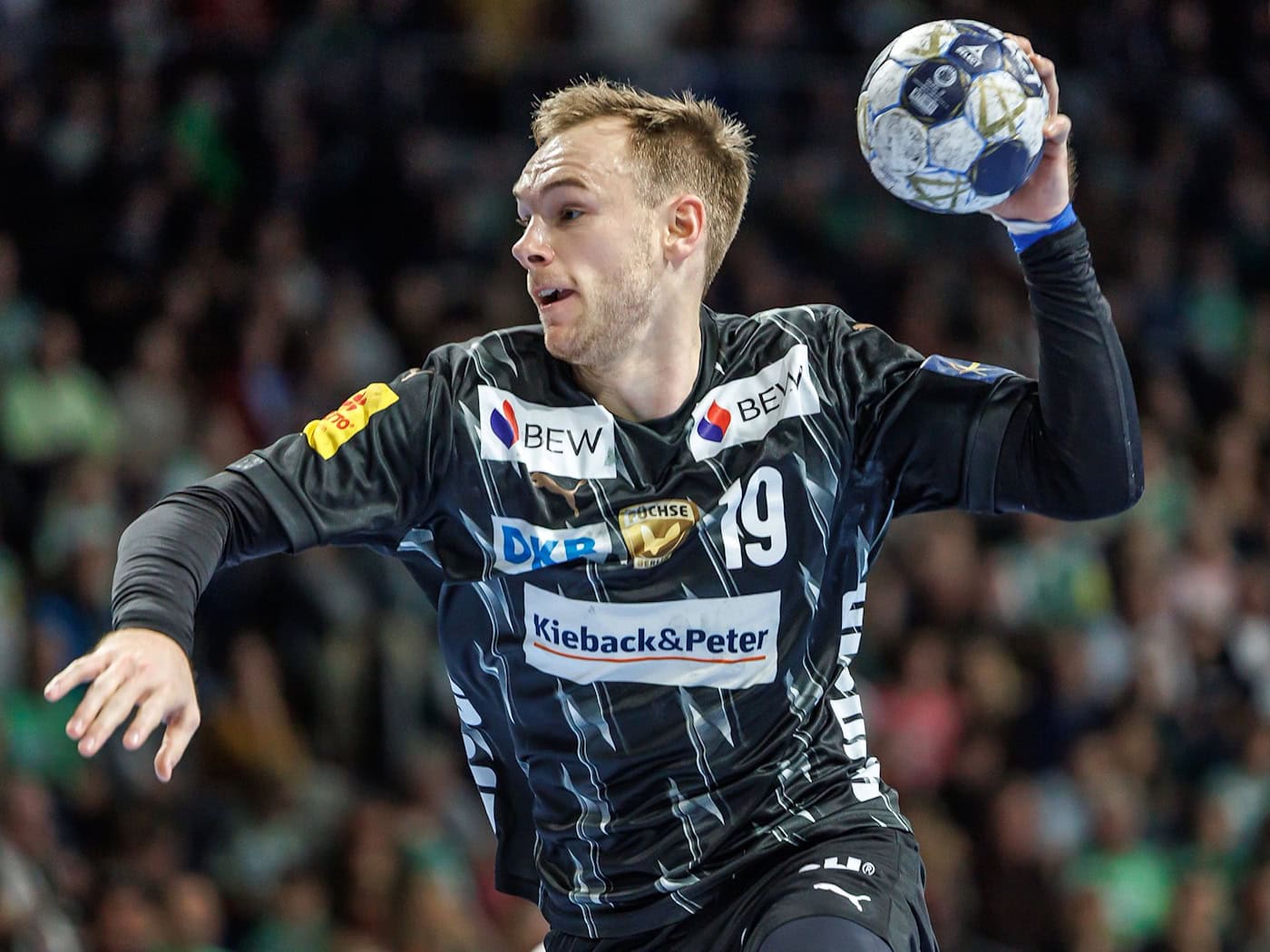 Welthandballer Mathias Gidsel war einmal bester Schütze der Berliner (Archivbild) / Foto: Andreas Gora/dpa