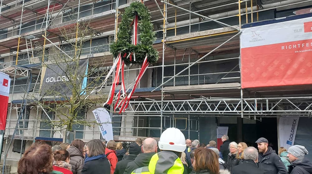 Das neue Zentrum für Lehrerbildung an der Universität Potsdam soll möglichst Ende des Jahres fertig sein. / Foto: Johanna Czech/dpa