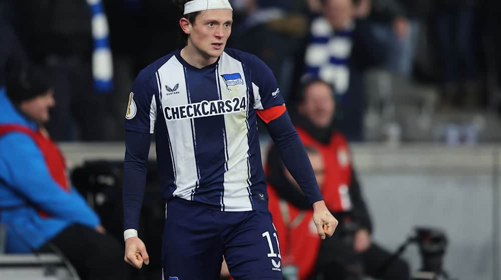 Fabian Reeses Treffer in der Anfangsphase gegen Freiburg wurde aberkannt.  / Foto: Andreas Gora/dpa