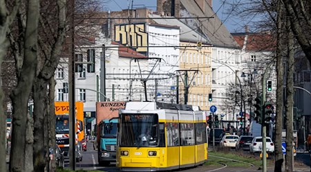 Die Straßenbahnlinie M4 ist durch den Rohrschaden blockiert. (Symbolbild) / Foto: Soeren Stache/dpa