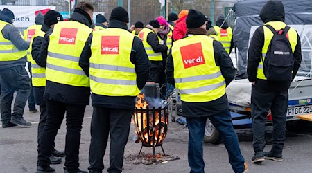 Bereits Anfang Februar organisierte die Verdi einen Warnstreik. (Archivbild) / Foto: Georg Moritz/dpa