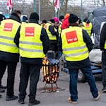 Bereits Anfang Februar organisierte die Verdi einen Warnstreik. (Archivbild) / Foto: Georg Moritz/dpa