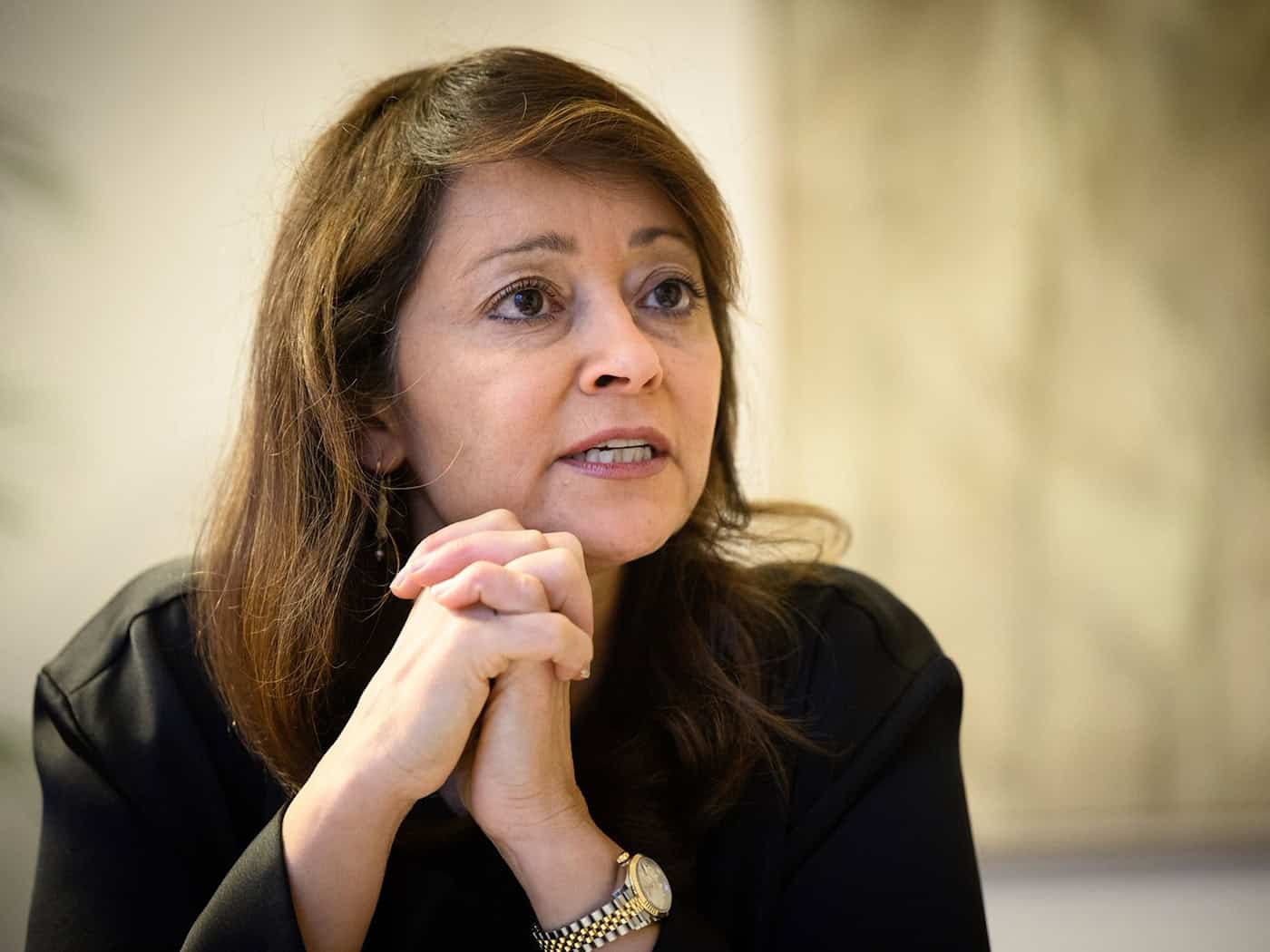 Justizsenatorin Felor Badenberg (CDU) befürwortet die Erprobung von Online-Verfahren. (Archivbild)  / Foto: Bernd von Jutrczenka/dpa