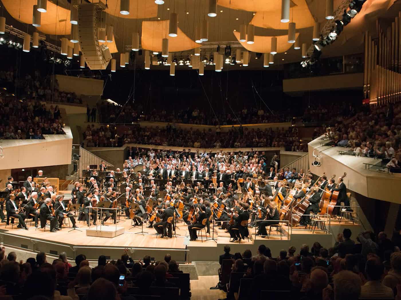 Die Berliner Philharmoniker wurden 1882 gegründet. (Archivbild). / Foto: Annette Riedl/dpa