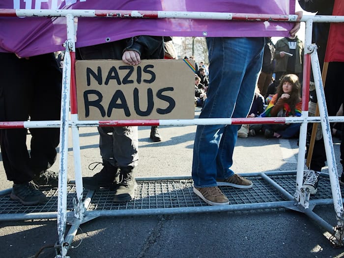 In Berlin sind am Samstag mehrere Demonstrationen von Rechtsextremisten und Neonazis sowie Gegenveranstaltungen angekündigt. (Archivbild) / Foto: -/dpa