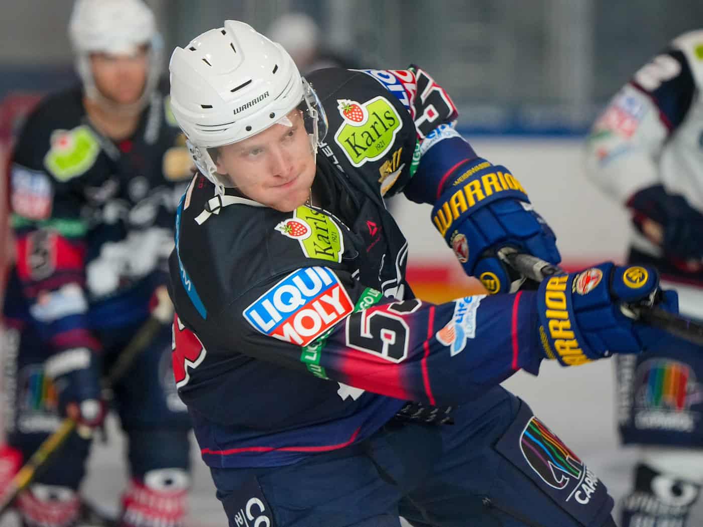 Mitch Reinke fehlt den Eisbären auf unbestimmte Zeit. (Archivbild) / Foto: Soeren Stache/dpa