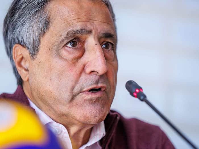 Niroomand ärgerte sich sehr über den Auftritt seines Teams. (Archivbild) / Foto: Andreas Gora/dpa