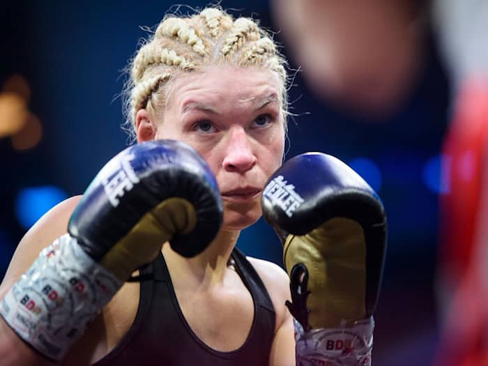 Nina Meinke verteidigte in Hamburg ihren WM-Titel. / Foto: Gregor Fischer/dpa