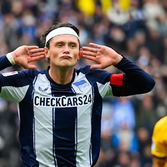 Fabian Reese besitzt bei Hertha einen Vertrag bis 2030. (Archivbild) / Foto: Robert Michael/dpa
