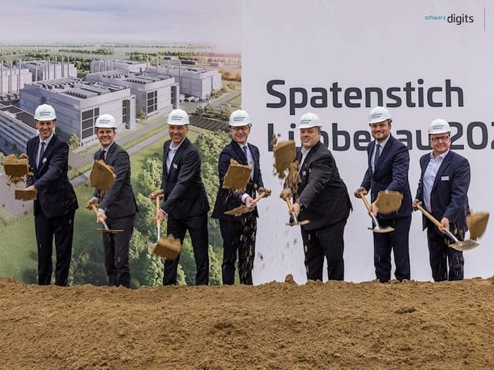 Im November war der Spatenstich für das Schwarz-Digits-Rechenzentrum. (Archiv) / Foto: Frank Hammerschmidt/dpa