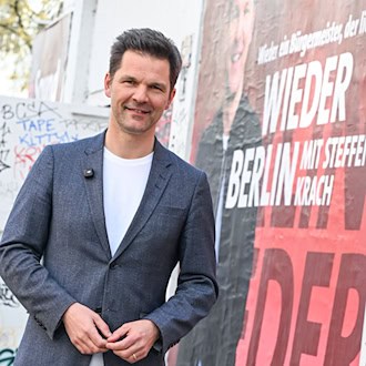 SPD-Spitzenkandidat Steffen Krach setzt bei der Wahl zum Abgeordnetenhaus auf Sieg.  / Foto: Jens Kalaene/dpa