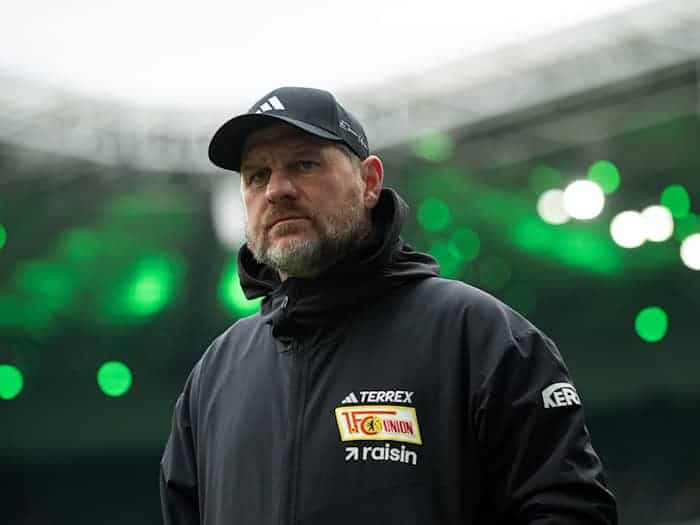 Nach Pleite in Gladbach: Union-Coach Steffen Baumgart will ein anderes Gesicht seiner Mannschaft sehen. (Archivbild) / Foto: Fabian Strauch/dpa