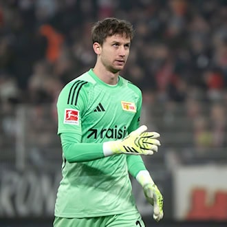 Union-Torhüter Frederik Rönnow ist ins Mannschaftstraining zurückgekehrt. (Archivbild) / Foto: Soeren Stache/dpa