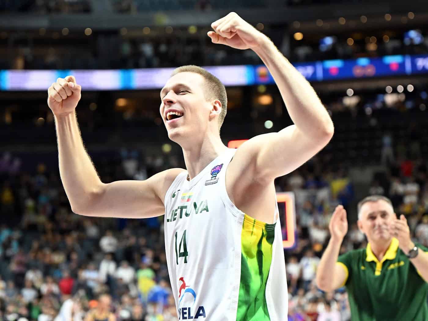 Martynas Echodas hat seinen Vertrag bei Alba Berlin aufgelöst. (Archivbild) / Foto: Federico Gambarini/dpa