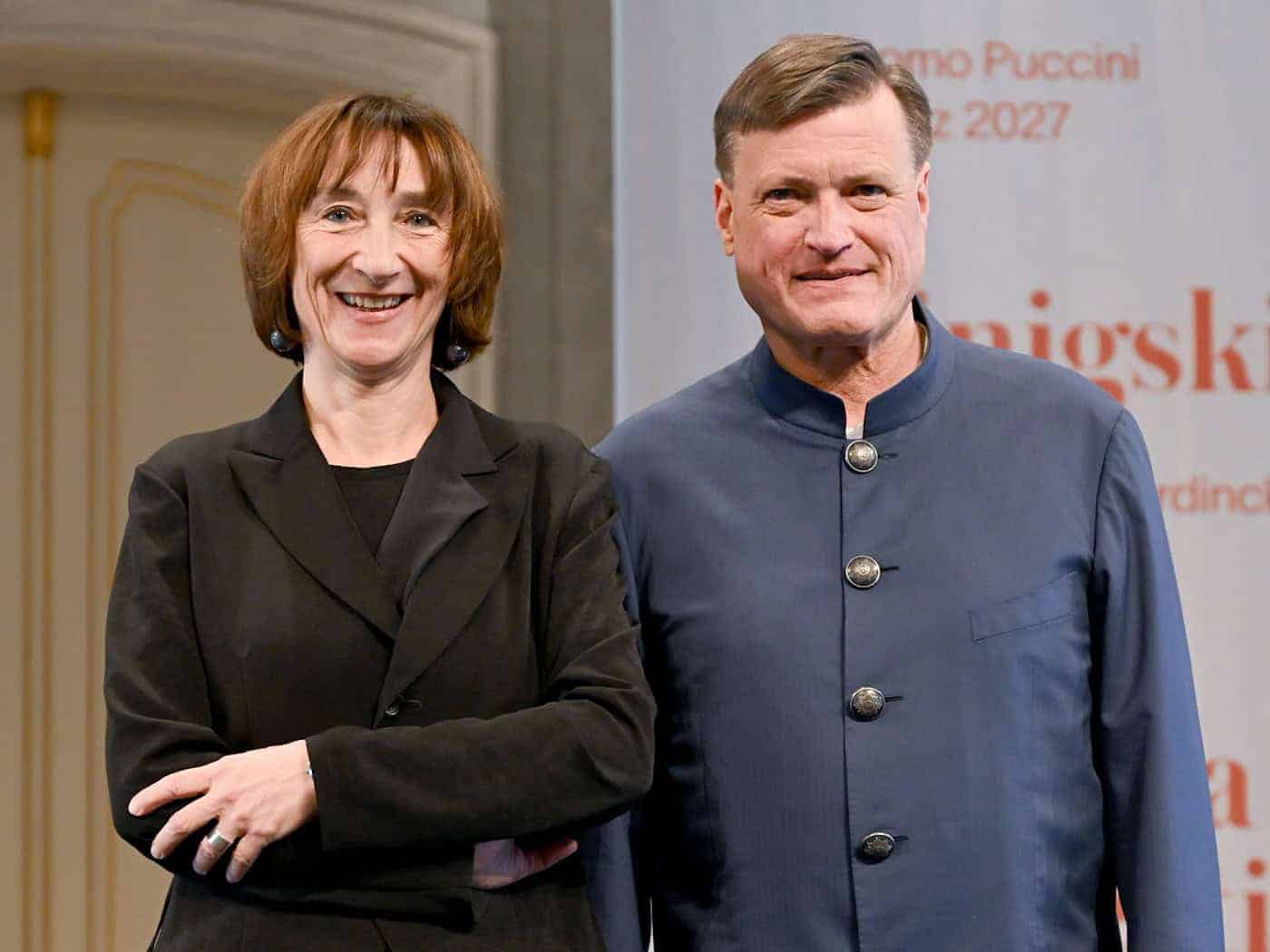 Intendantin Elisabeth Sobotka und Generalmusikdirektor Christian Thielemann. / Foto: Britta Pedersen/dpa