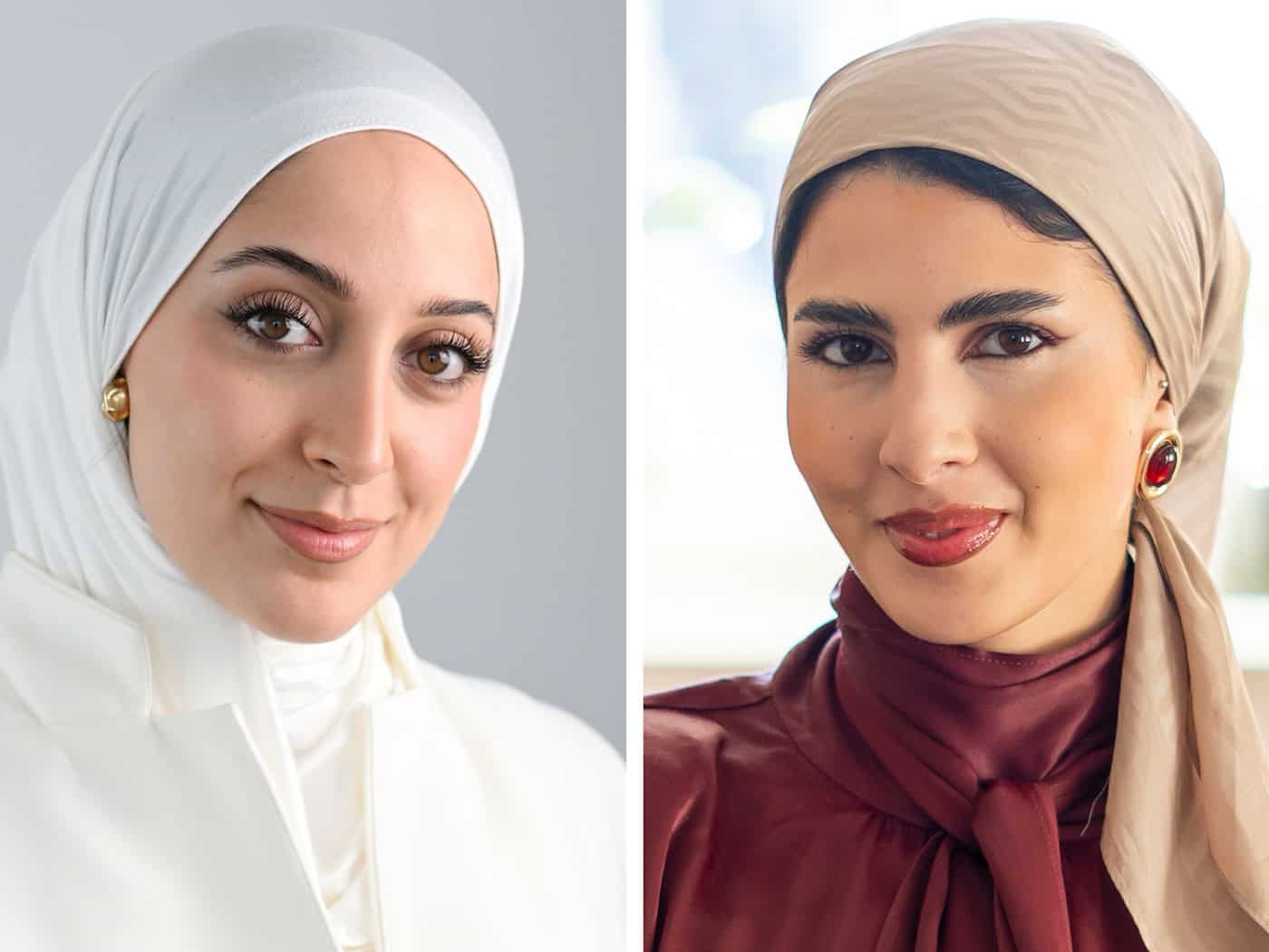 Büsra Sayed und Amina Ben Bouzid wollen «Miss Germany» werden - und Frauen mit Kopftuch sichtbar machen.  / Foto: Jens Kalaene/Andreas Arnold/dpa