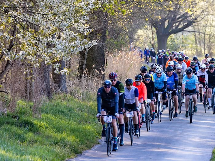 Beim Spreewald-Marathon absolvieren Radfahrer eine 150 Kilometer-Tour - und das Wetter stimmte am Samstag. / Foto: Frank Hammerschmidt/dpa
