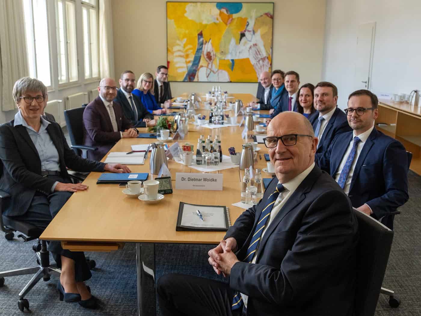 Das Brandenburger Kabinett berät über den künftigen Haushalt. (Archivbild) / Foto: Soeren Stache/dpa