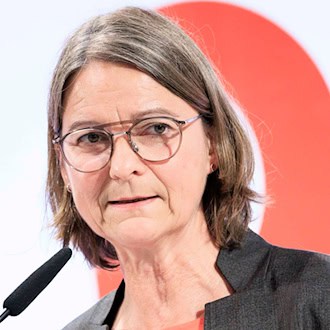 DGB-Landesvorsitzende Katja Karger fehlt etwas im Koalitionsvertrag. (Archivbild) / Foto: Carsten Koall/dpa