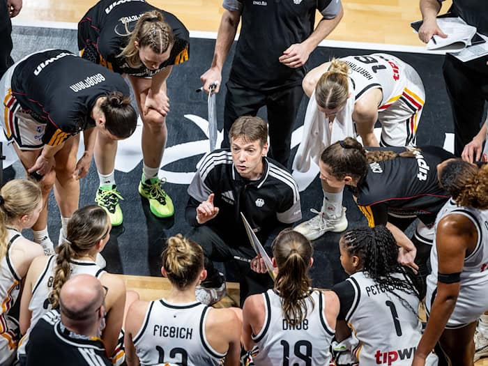 Die deutschen Basketballerinnen erfahren in Berlin, auf wen sie bei der Heim-WM treffen. (Archivbild) / Foto: Tilo Wiedensohler/camera4/dpa