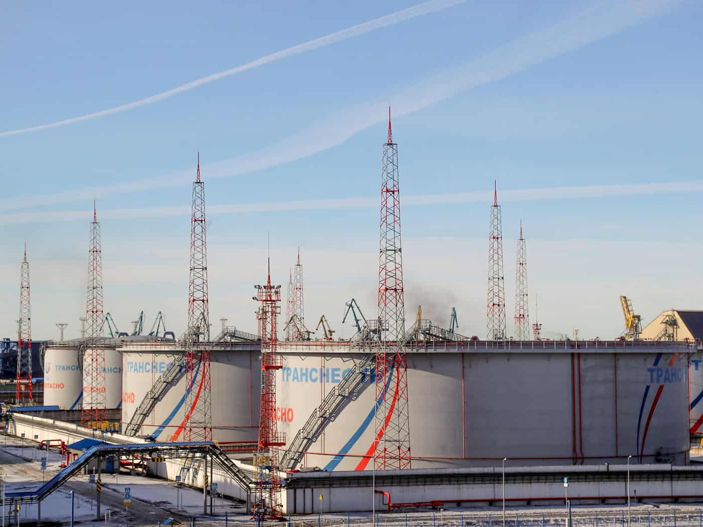 Ust-Luga ist einer der größten Ölumschlaghäfen Russlands an der Ostsee. (Archivbild) / Foto: Igor Russak/dpa