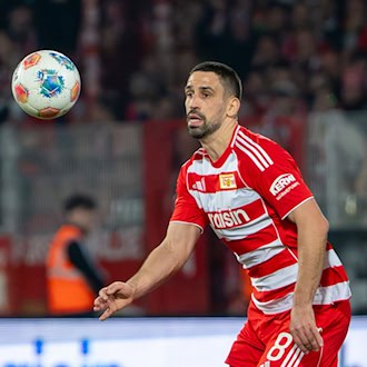 Rani Khedira wird mit einem Wechsel von Union Berlin zu Borussia Mönchengladbach in Verbindung gebracht. (Archivbild) / Foto: Soeren Stache/dpa