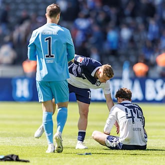 Die Hertha verliert schon wieder trotz großer Überlegenheit.  / Foto: Andreas Gora/dpa