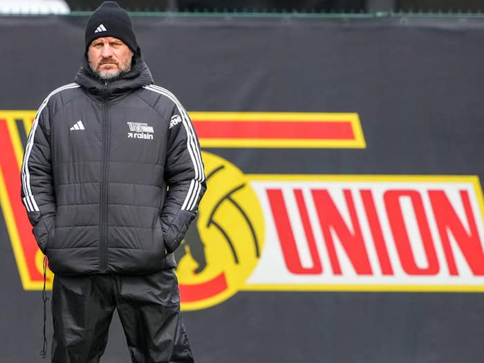 Union-Trainer Steffen Baumgart will in Heidenheim punkten. (Archivbild) / Foto: Soeren Stache/dpa